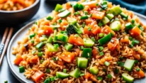 Valuable recipe for vegan kimchi fried rice (south korea)