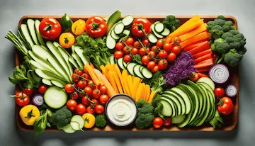 Valuable best vegetarian recipe for platter veggie tray idea