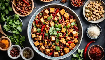 Valuable recipe for veggie darling kung pao tofu (china)