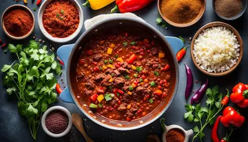 Best food recipe for chili con carne (united states/mexico)