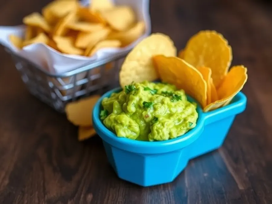 Guacamole and chips-pair drinks