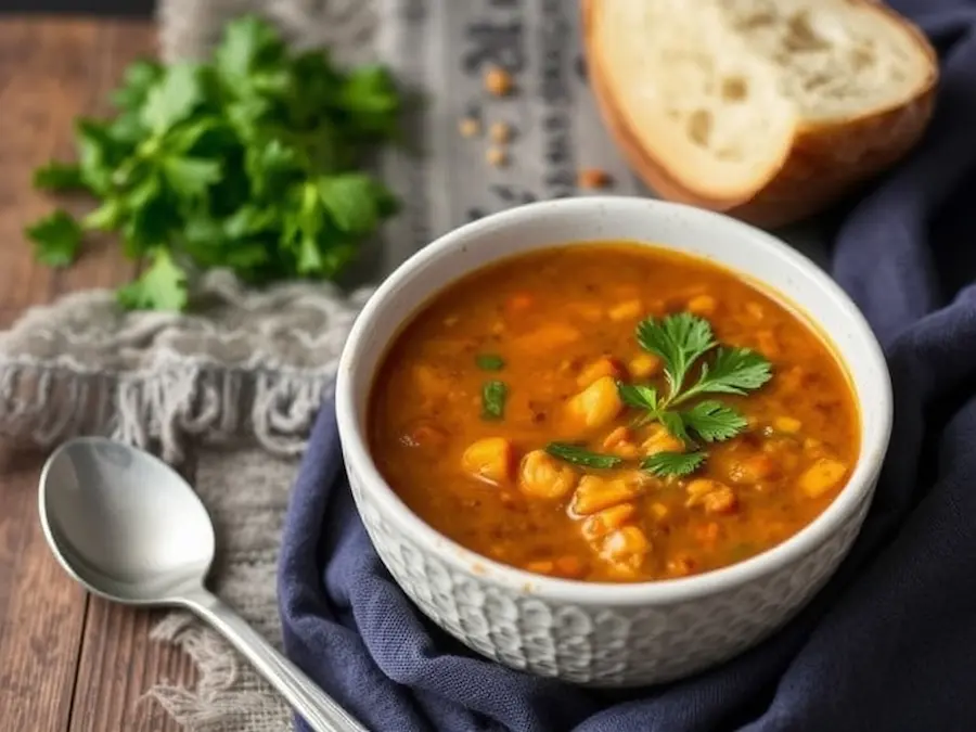 Lentil vegetarian soup- easy to make