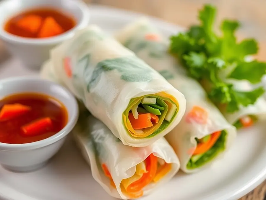 Asian Appetizers Recipes: Vegetable Spring Rolls