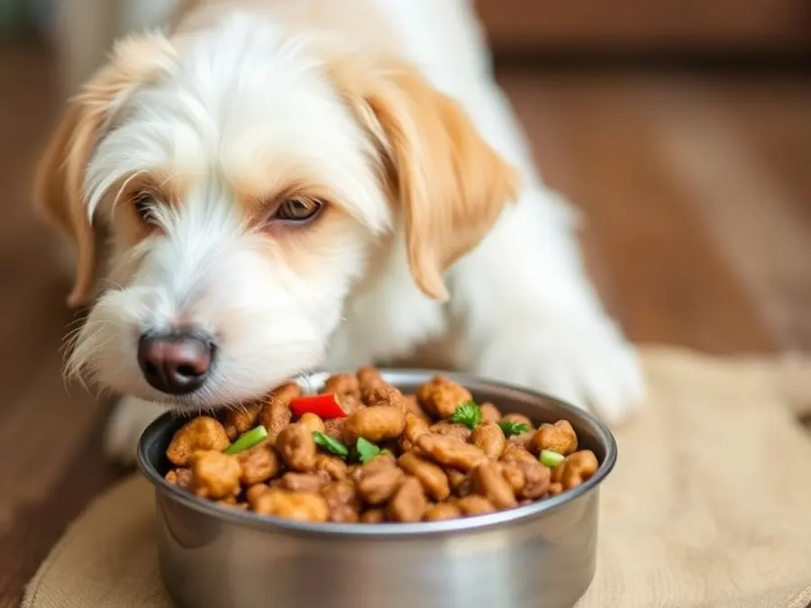 Vegetarian dog food, healthy meals