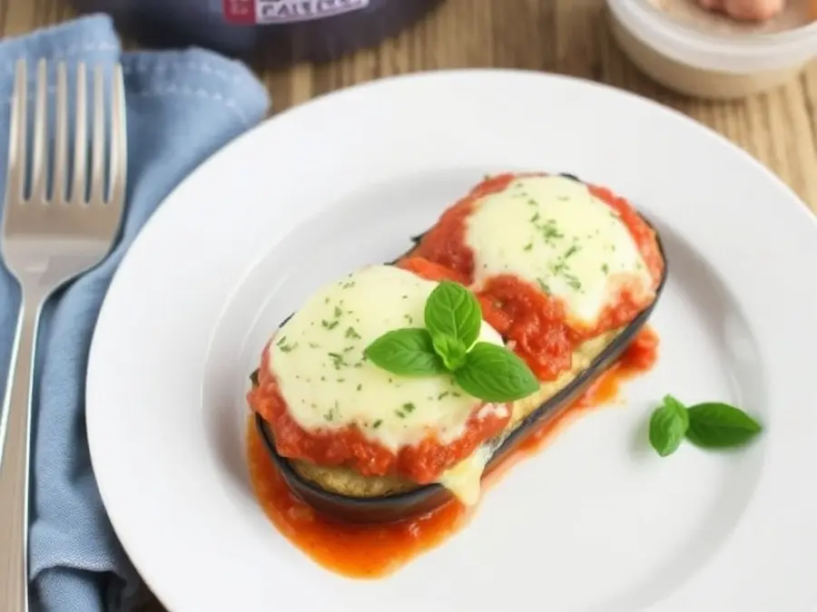 Vegetarian italian eggplant parmesan recipe