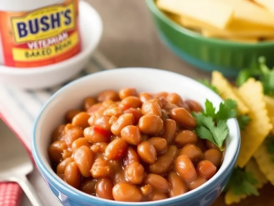 Simple Vegetarian Chili Recipe Featuring Bush's Baked Beans