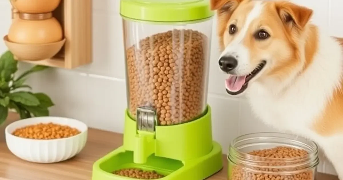 Buddeez Pet Food Dispenser Storage for Quality Recipes