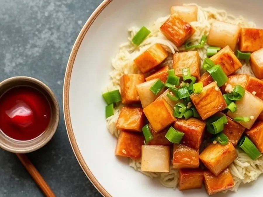 Kung pao tofu- simple and satisfying