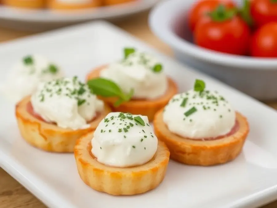 Mozzarella and cream cheese- crowd-pleasing starters