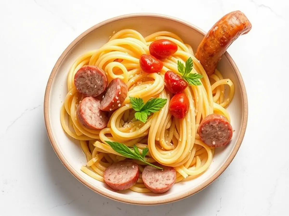 Pasta And Smoked Sausage-Savory Creations Await