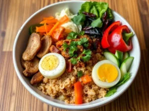 Vegan bibimbap- veggie love on a plate