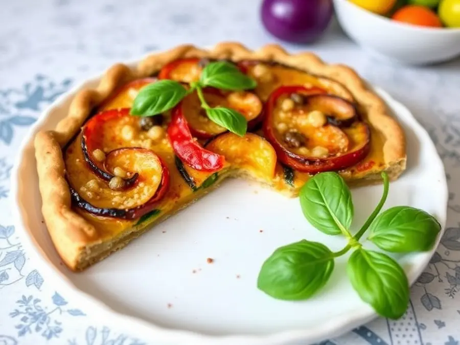 Vegan ratatouille tart (france)- feel great, eat vegan