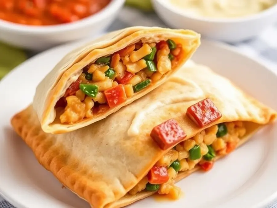 Vegetarian hot pockets- deliciously meat-free