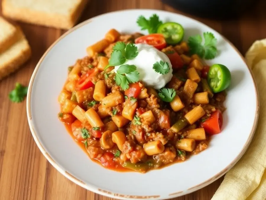 Veggie tortilla goulash- nutritious and ethical