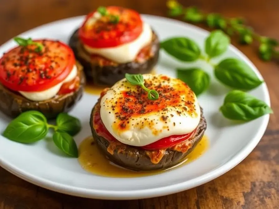 Caprese stuffed portobellos-a feast for the senses