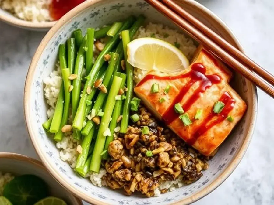 Teriyaki salmon bowls-cooked to perfection