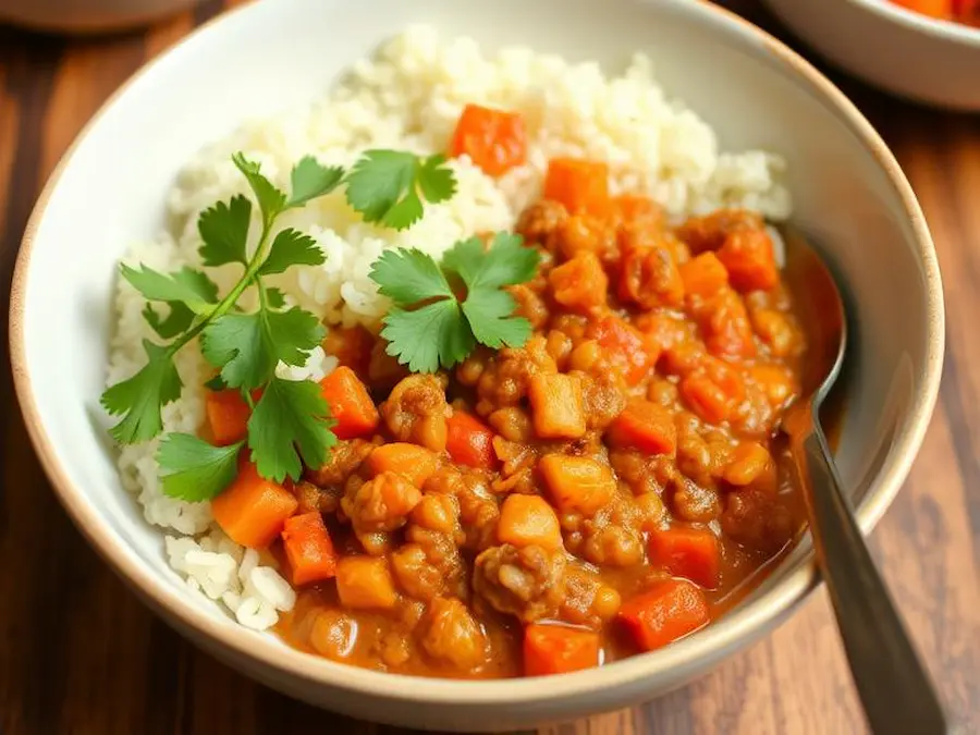 Vegan lentil curry-simple yet delicious